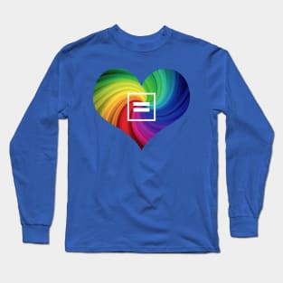 Rainbow Equality Heart Long Sleeve T-Shirt